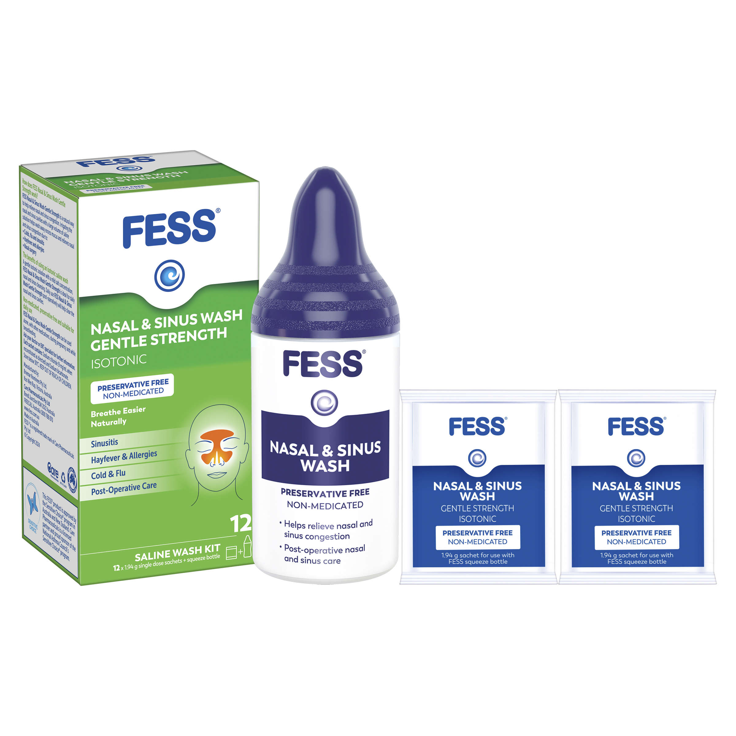 FESS NASAL AND SINUS WASH GENTLE KIT 12 - Image 9