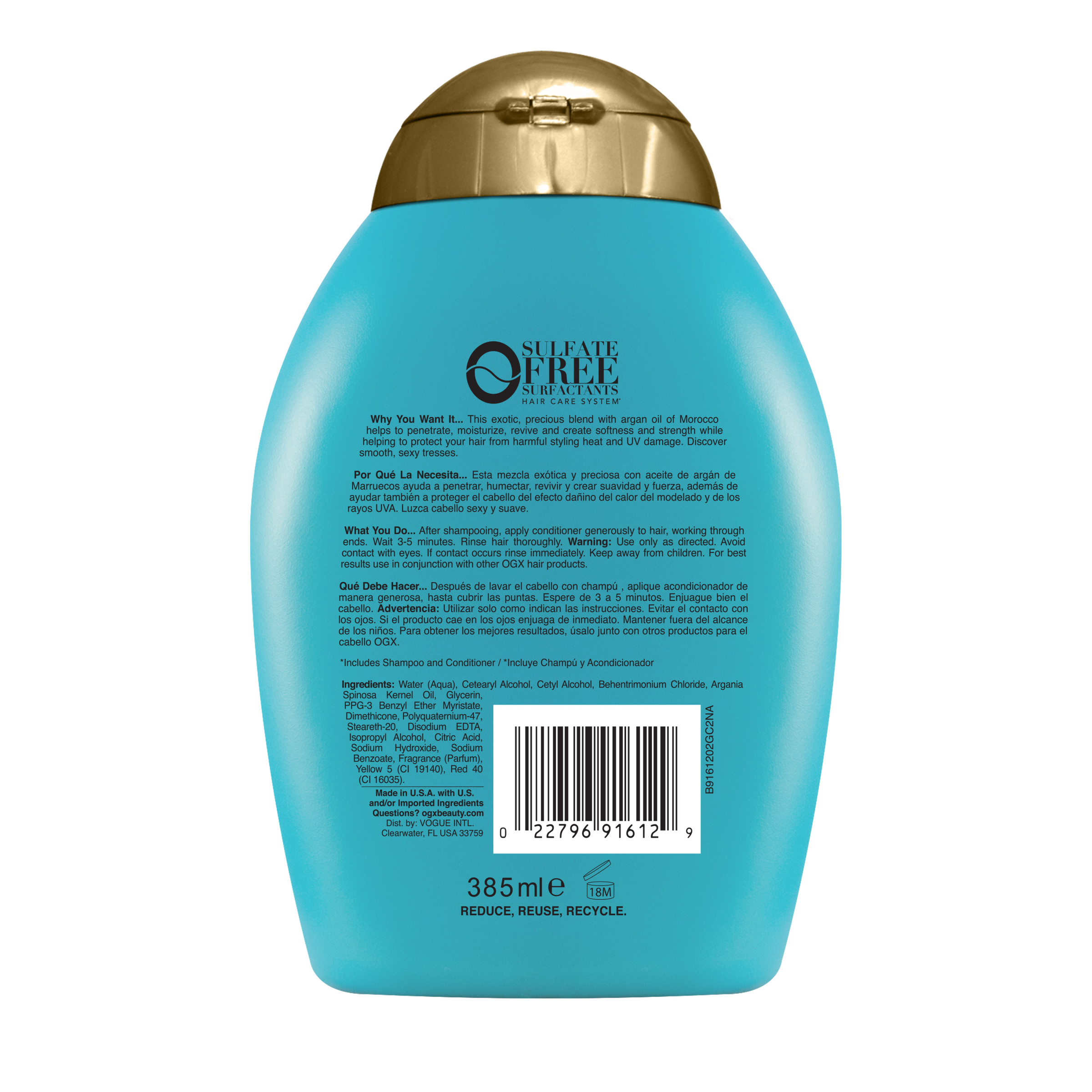 OGX ARGAN OIL OF MOROCCO CONDITIONER 385ML - Image 2