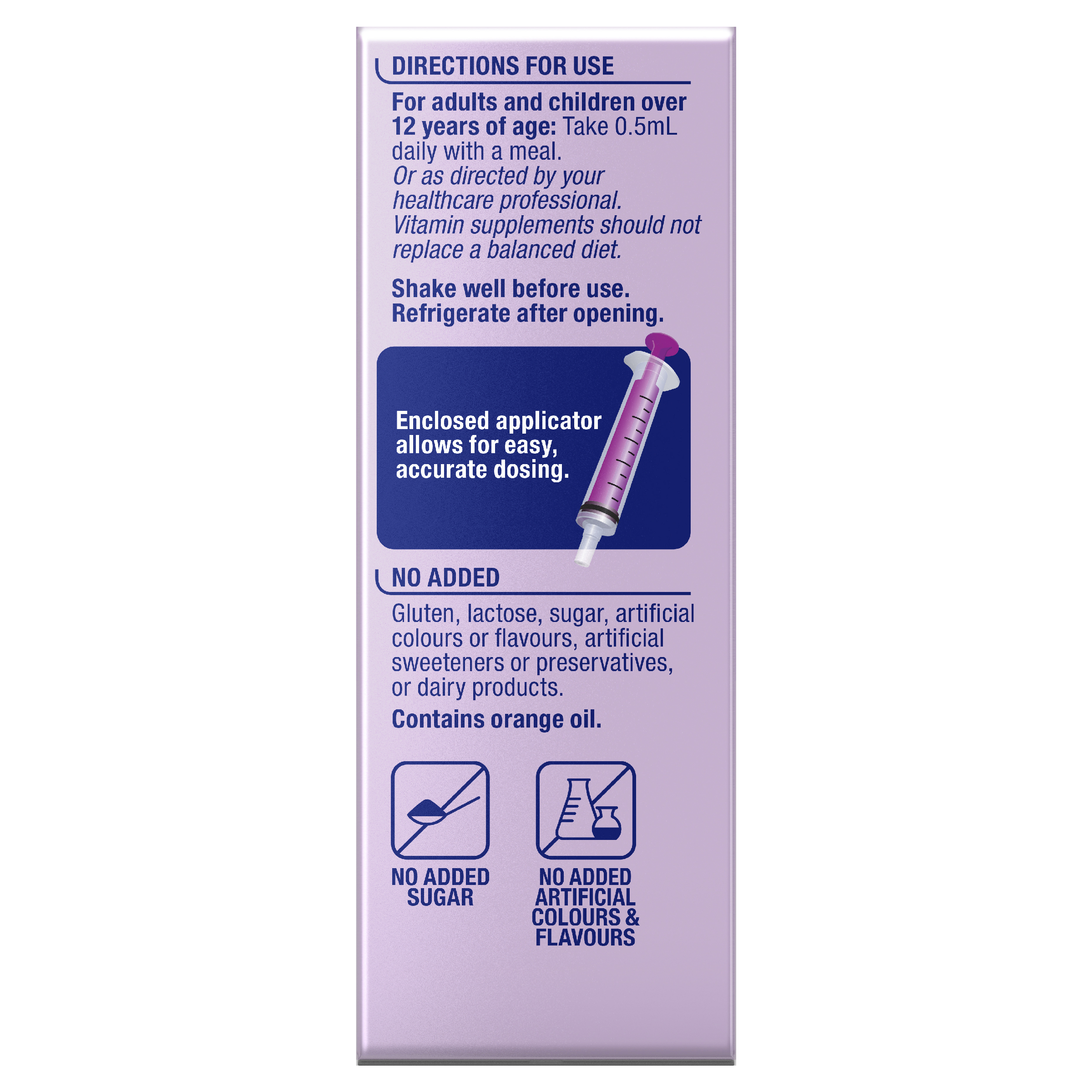 OSTELIN VITAMIN D3 1000IU ORANGE LIQUID 50ML - Image 3
