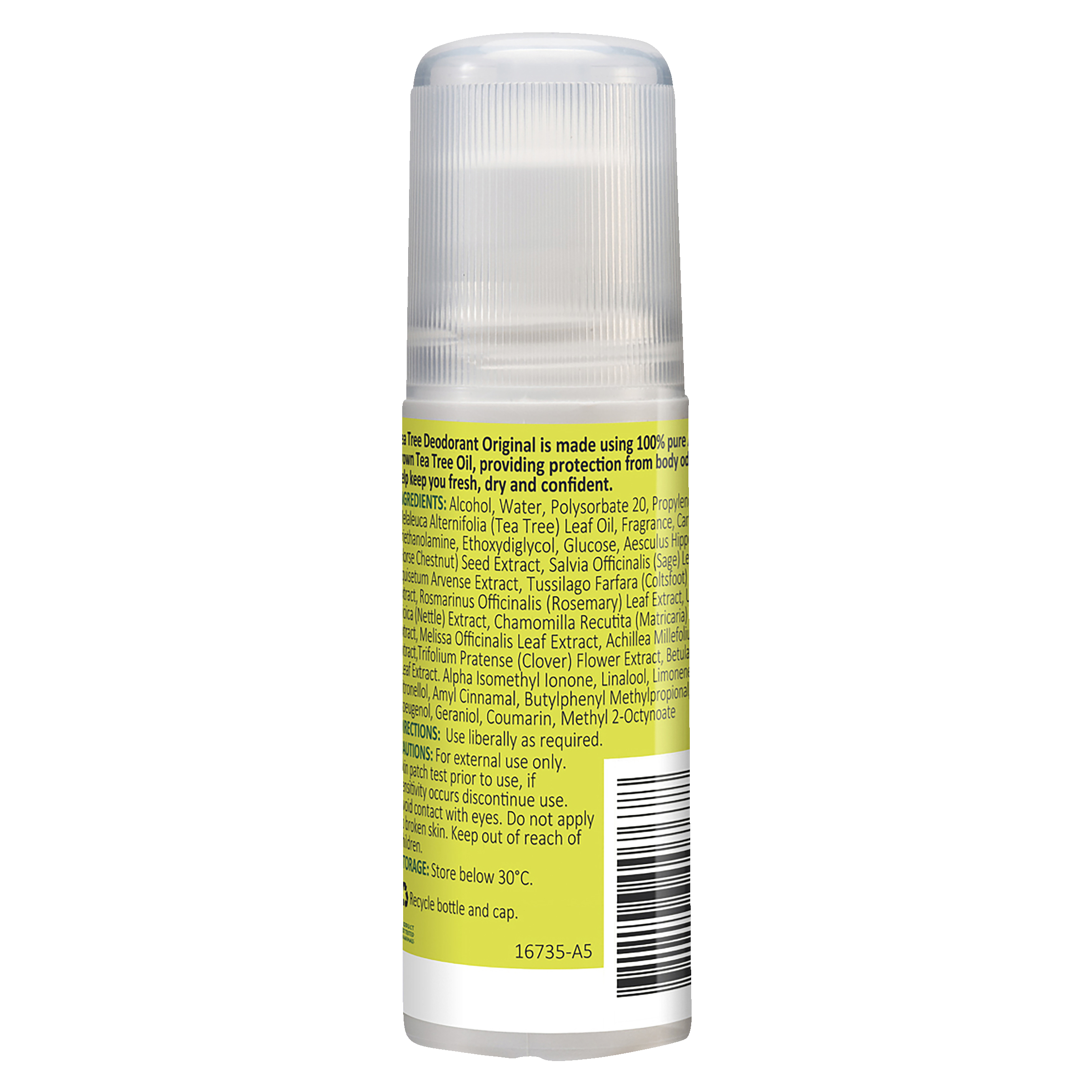 THURSDAY PLANTATION NATURAL ANTIPERSPIRANT TEA TREE ROLL ON 60ML - Image 2