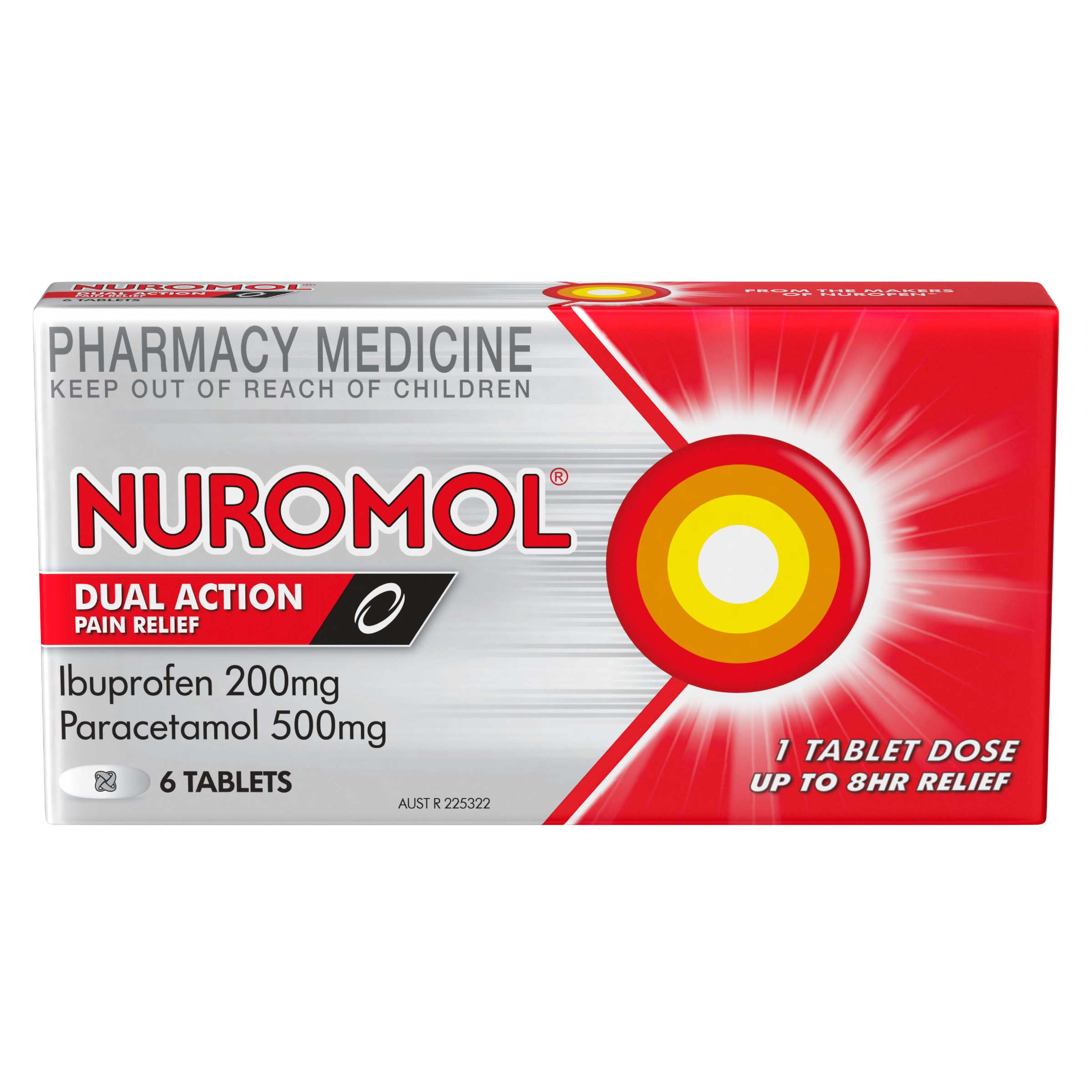 NUROMOL 6 TABLETS