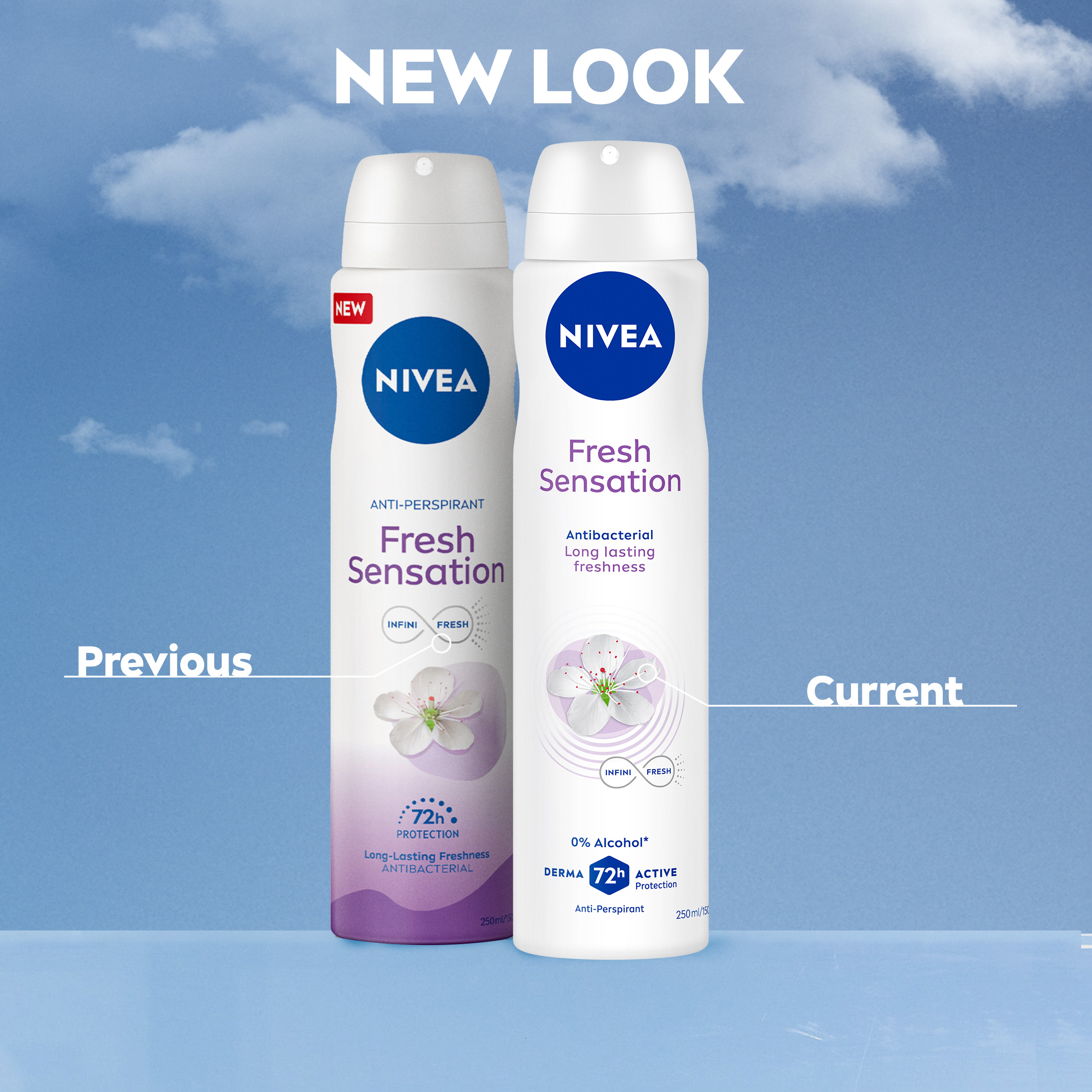 NIVEA WOMEN ANTIPERSPIRANT FRESH SENSATION 72H 250ML - Image 8