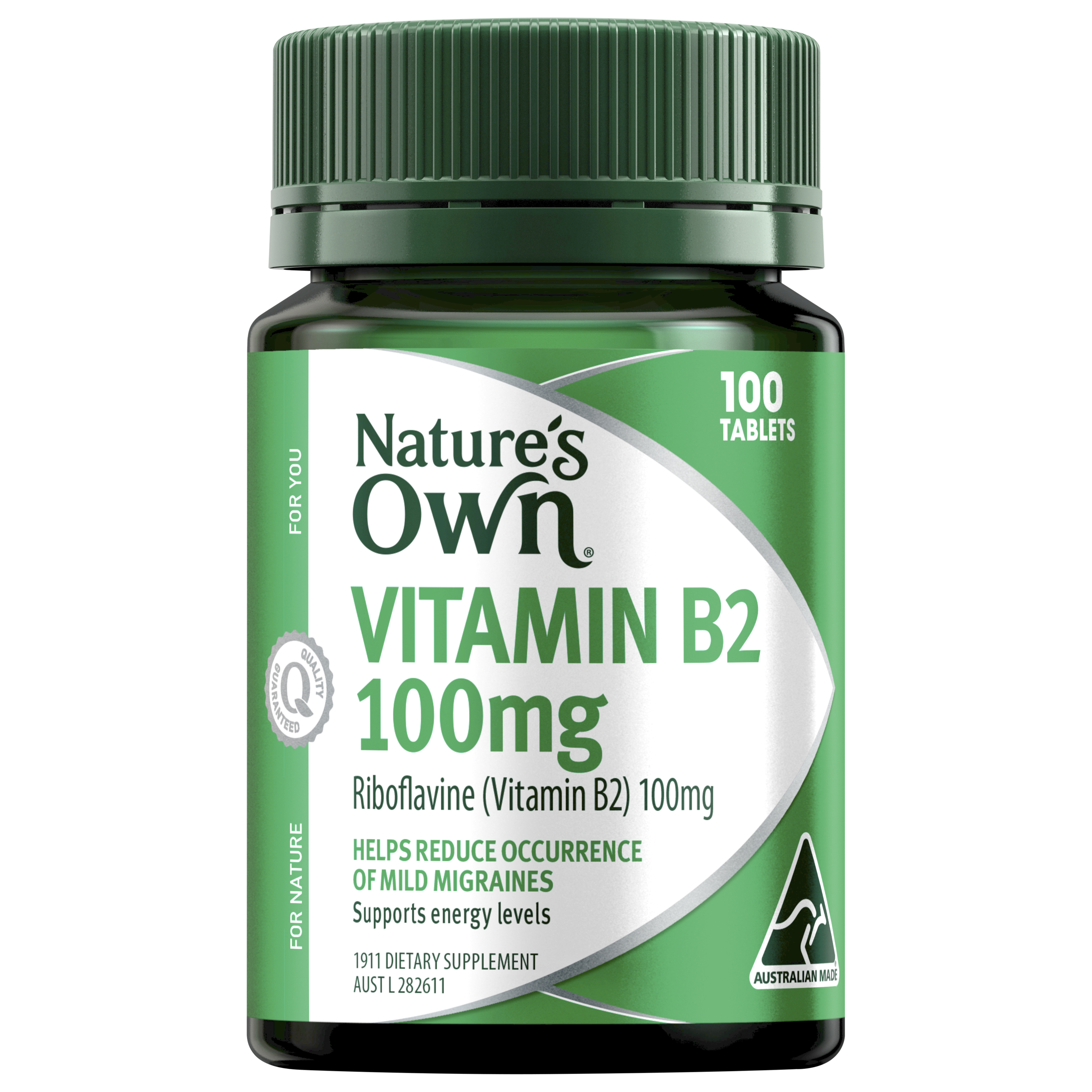 NATURES OWN VITAMIN B2 100MG 100 TABLETS