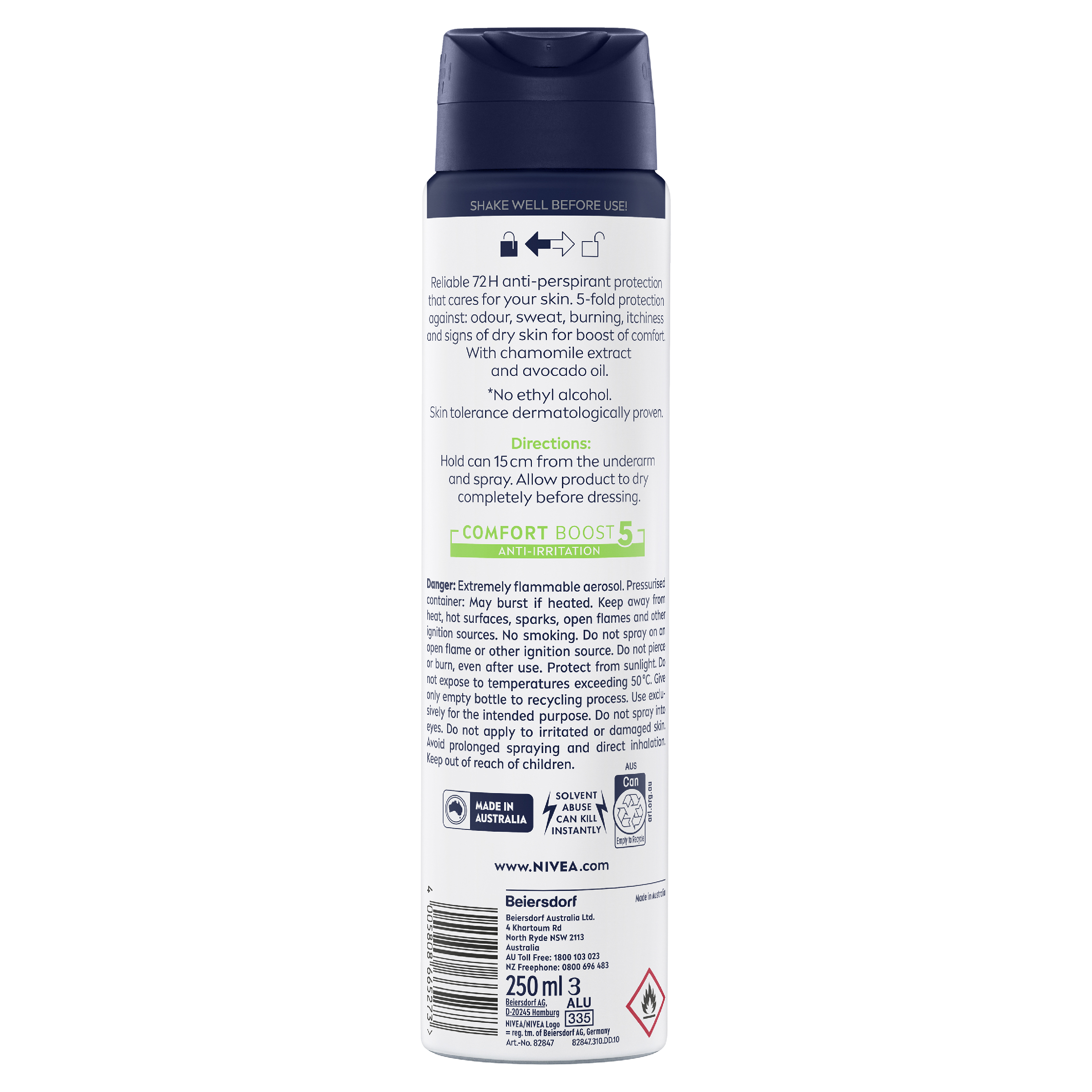 NIVEA MEN ANTIPERSPIRANT SENSITIVE PROTECT 48H 250ML - Image 2