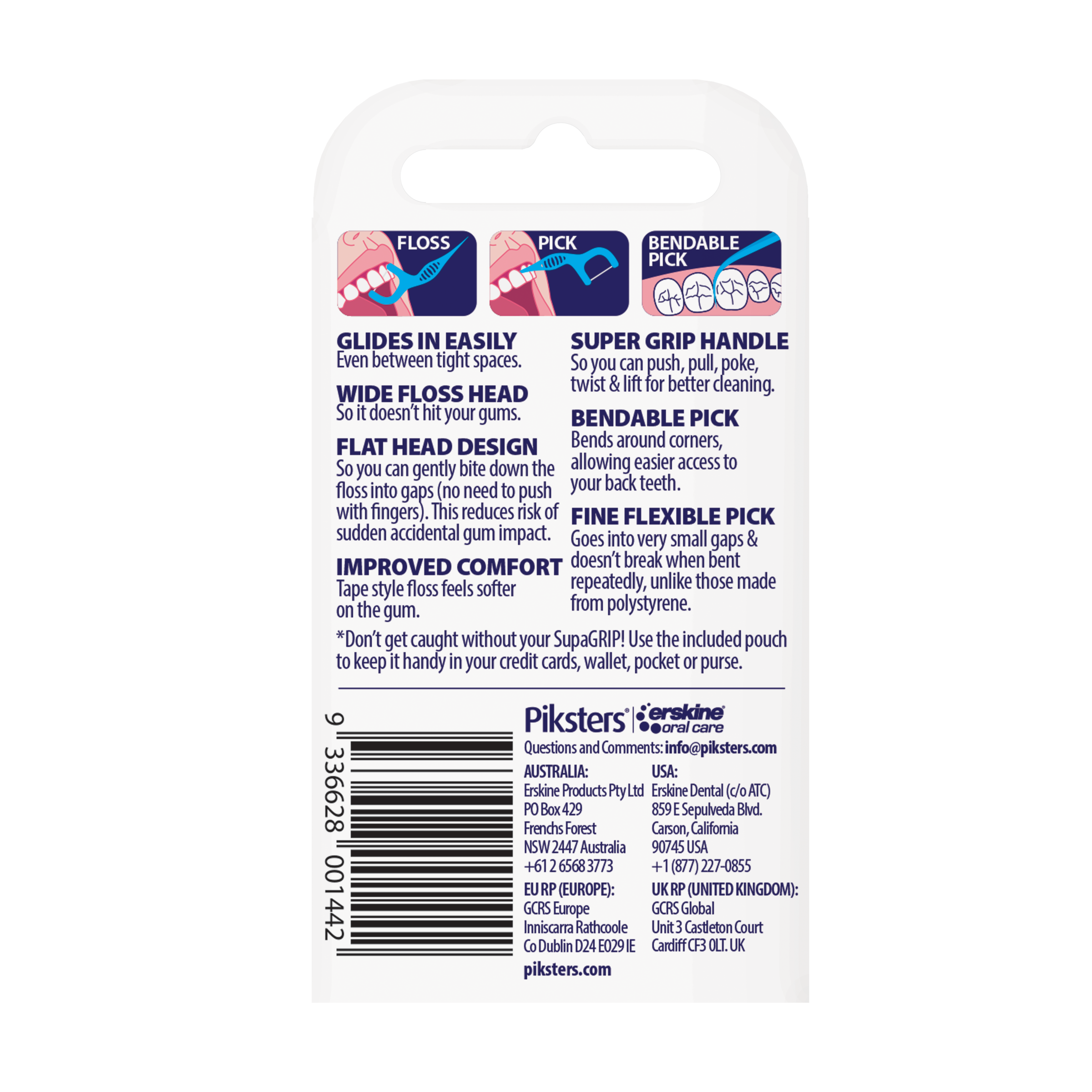 PIKSTERS SUPERGRIP FLOSS PICK 20 PACK - Image 4