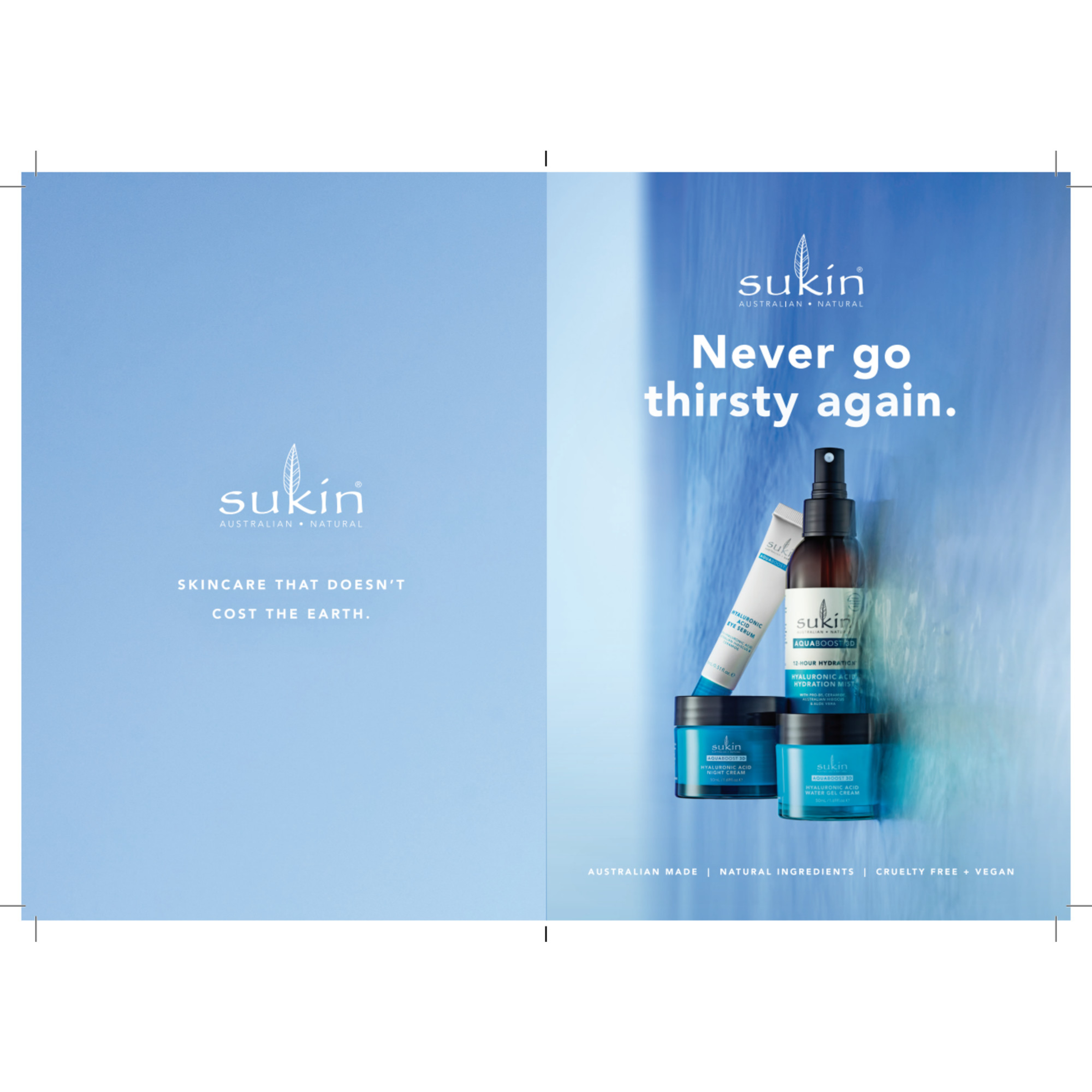 SUKIN AQUABOOST 3D HYALURONIC ACID HYDRATING MIST 125ML - Image 10