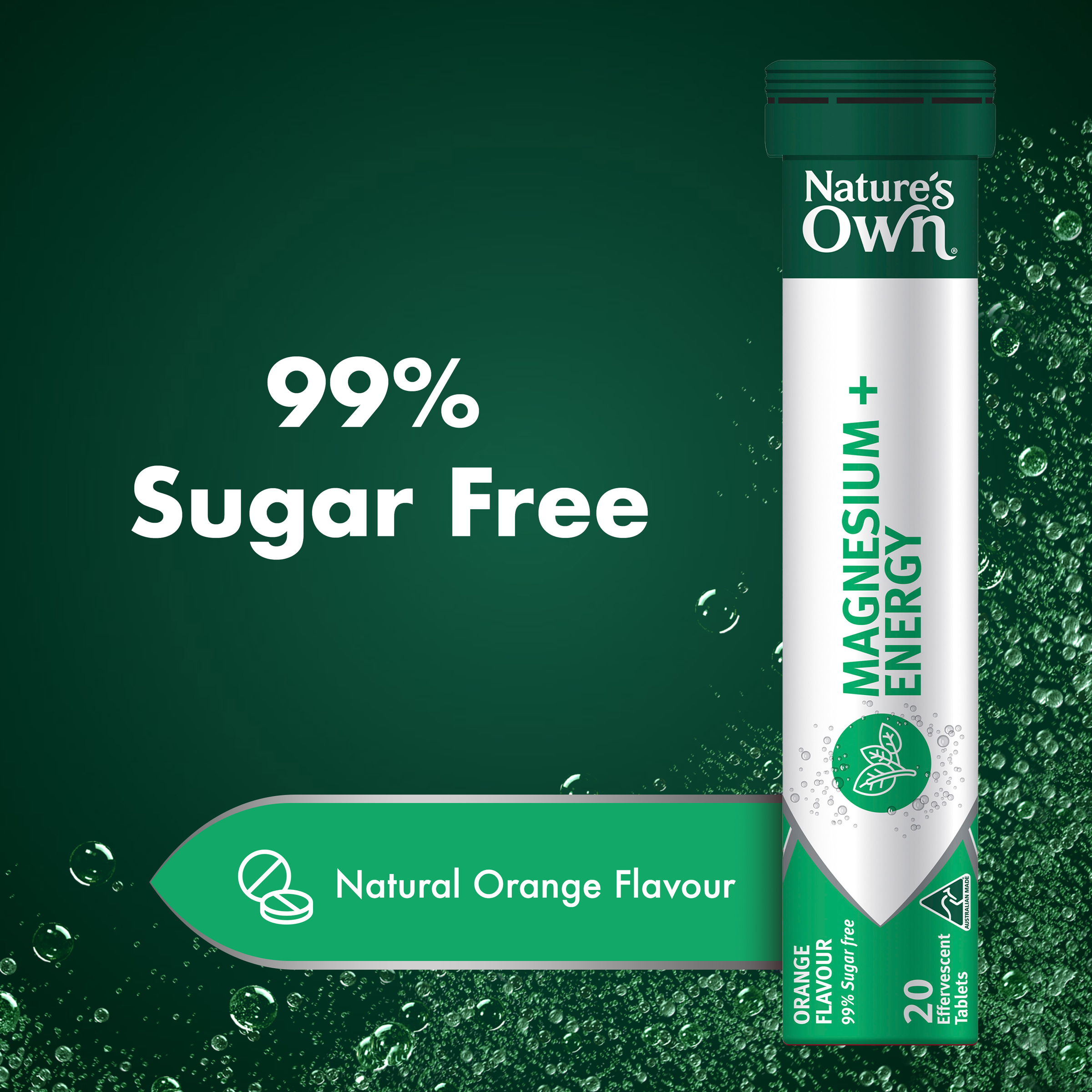 NATURES OWN MAGENSIUM + ENERGY 20 TABLETS - Image 5