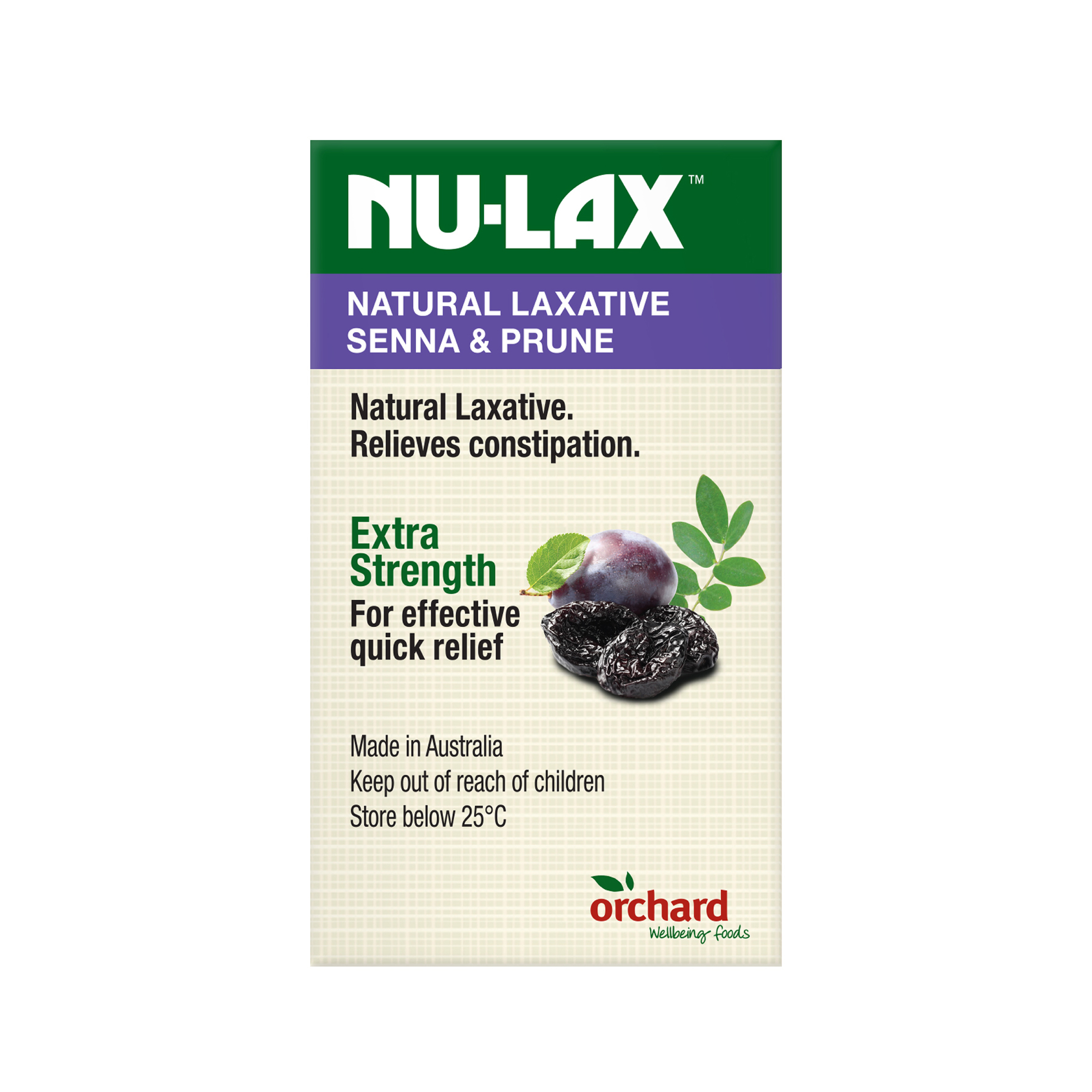 NU-LAX NATURAL FRUIT LAXATIVE SENNA & PRUNE 40 TABLETS - Image 4