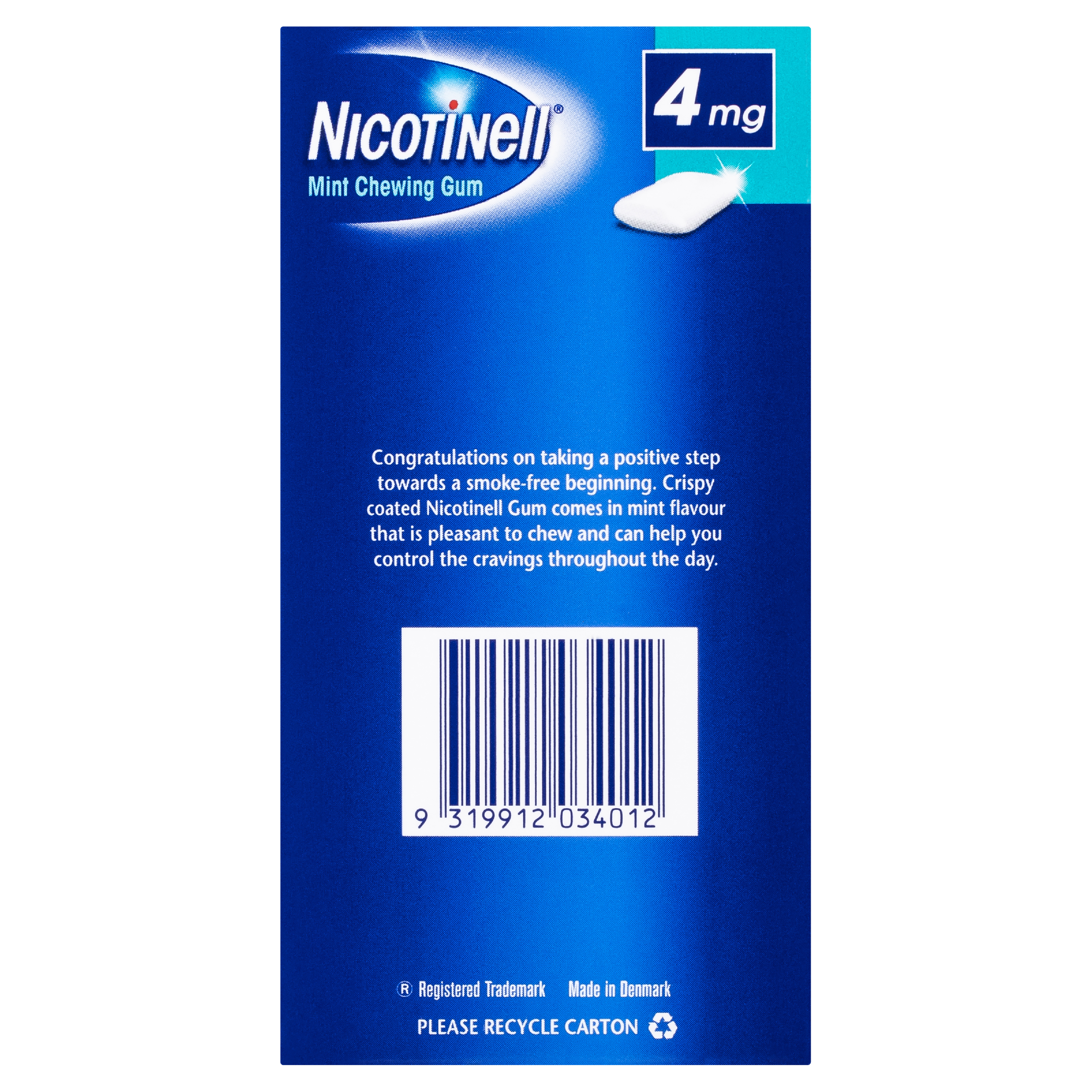 NICOTINELL MINT 4MG GUM 96 PACK - Image 3
