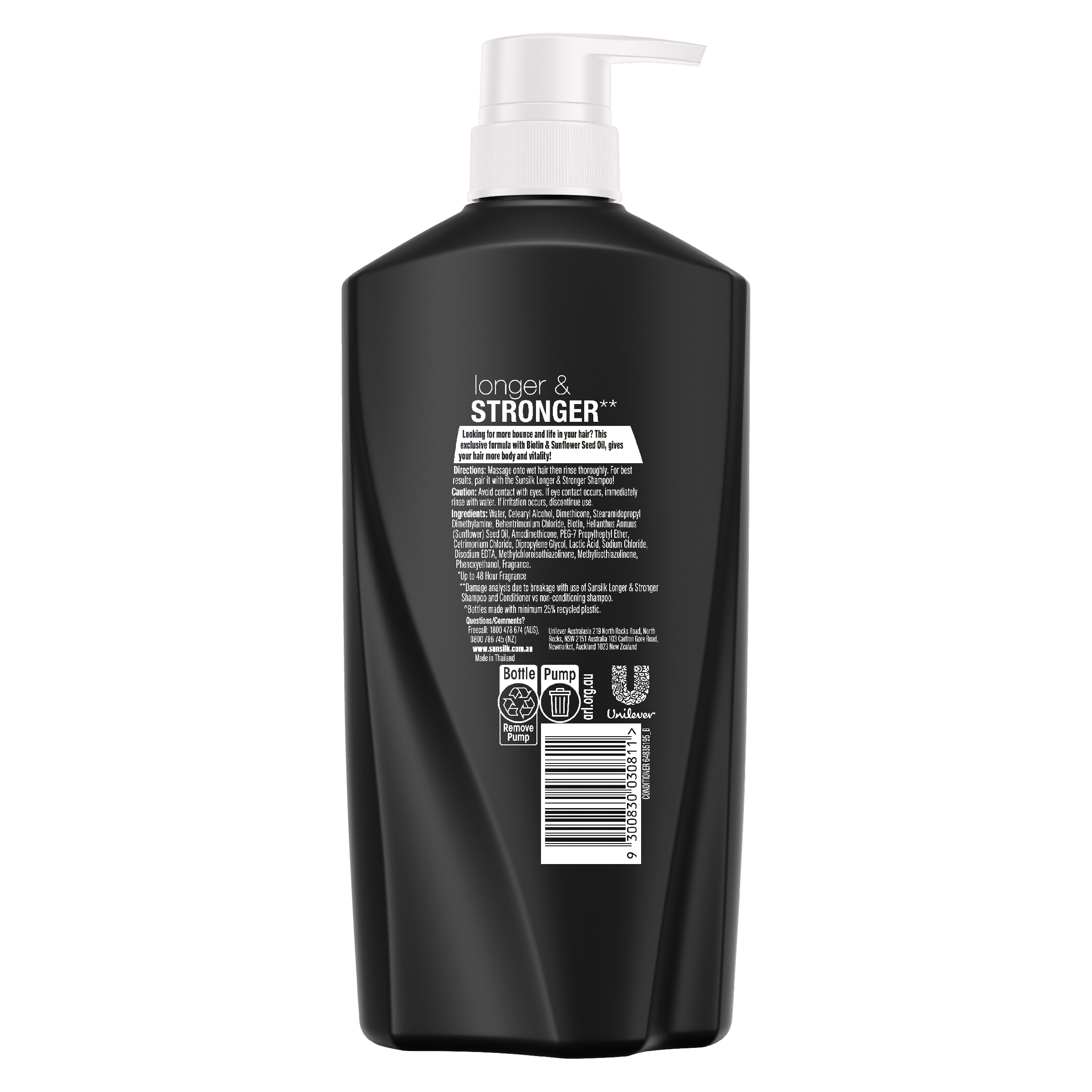 SUNSILK CONDITIONER LONGER & STRONGER 700ML - Image 2