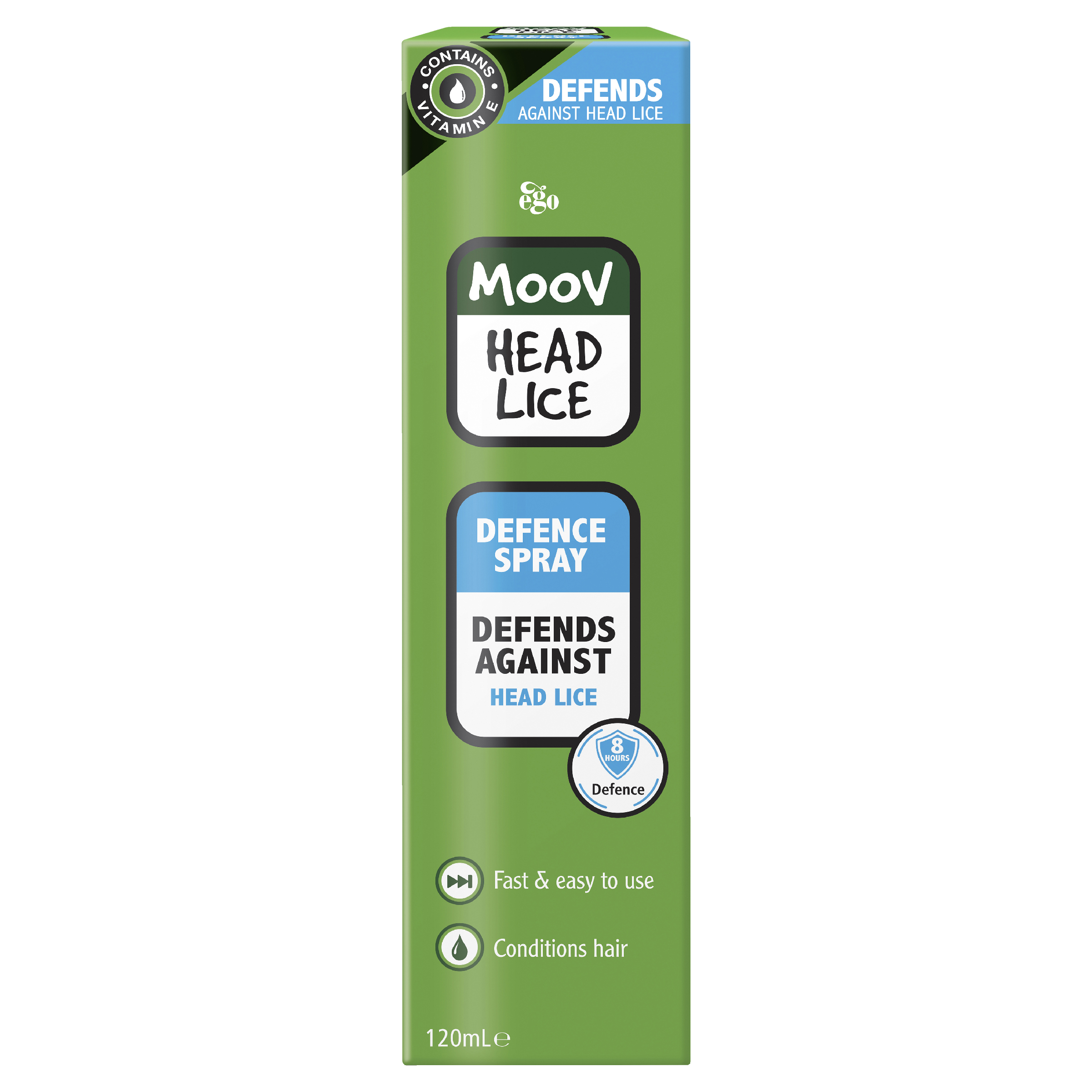 EGO MOOV HEAD LICE DEFENCE SPRAY 120ML