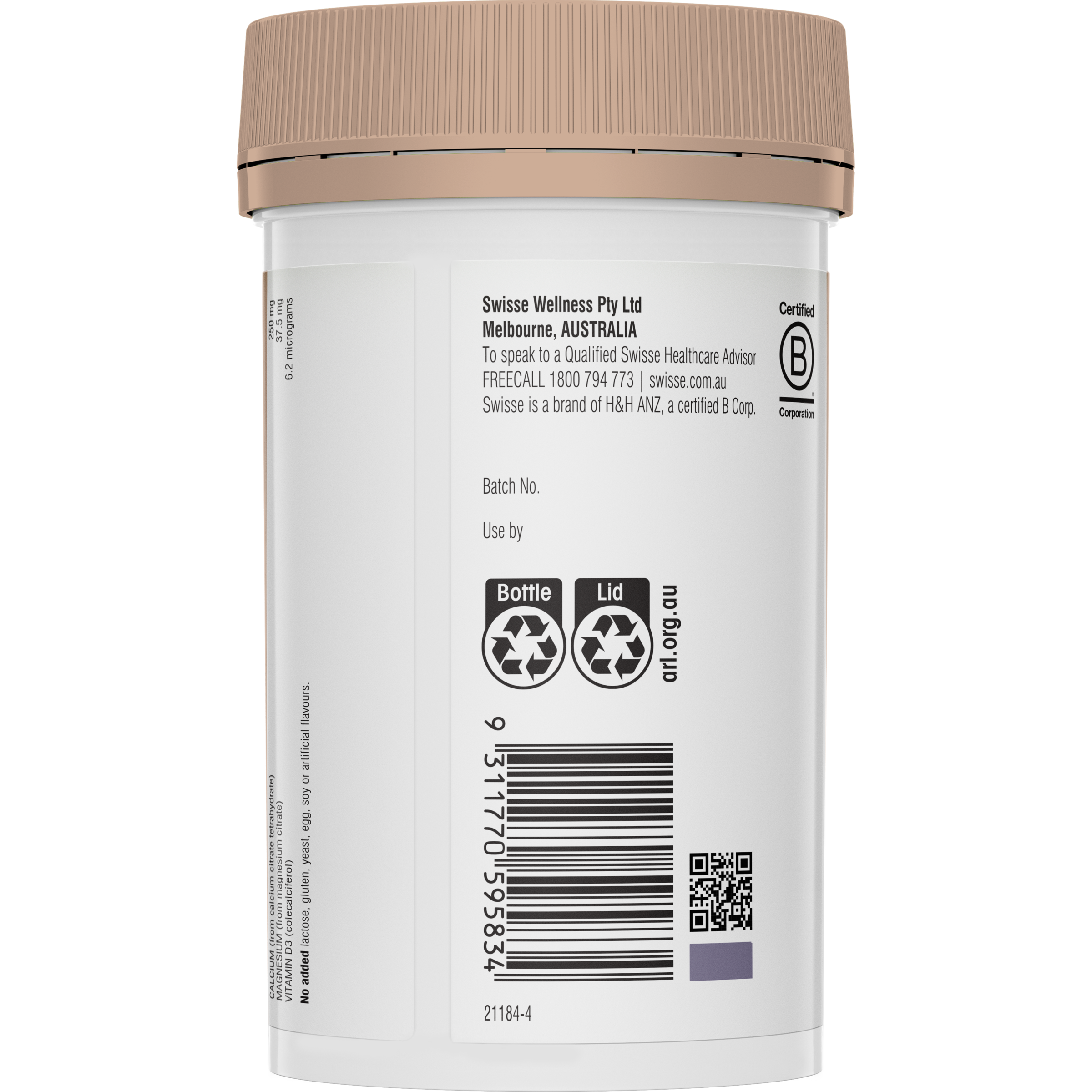SWISSE ULTIBOOST MAGNESIUM+CALCIUM+ VITAMIN D 120 TABLETS - Image 4