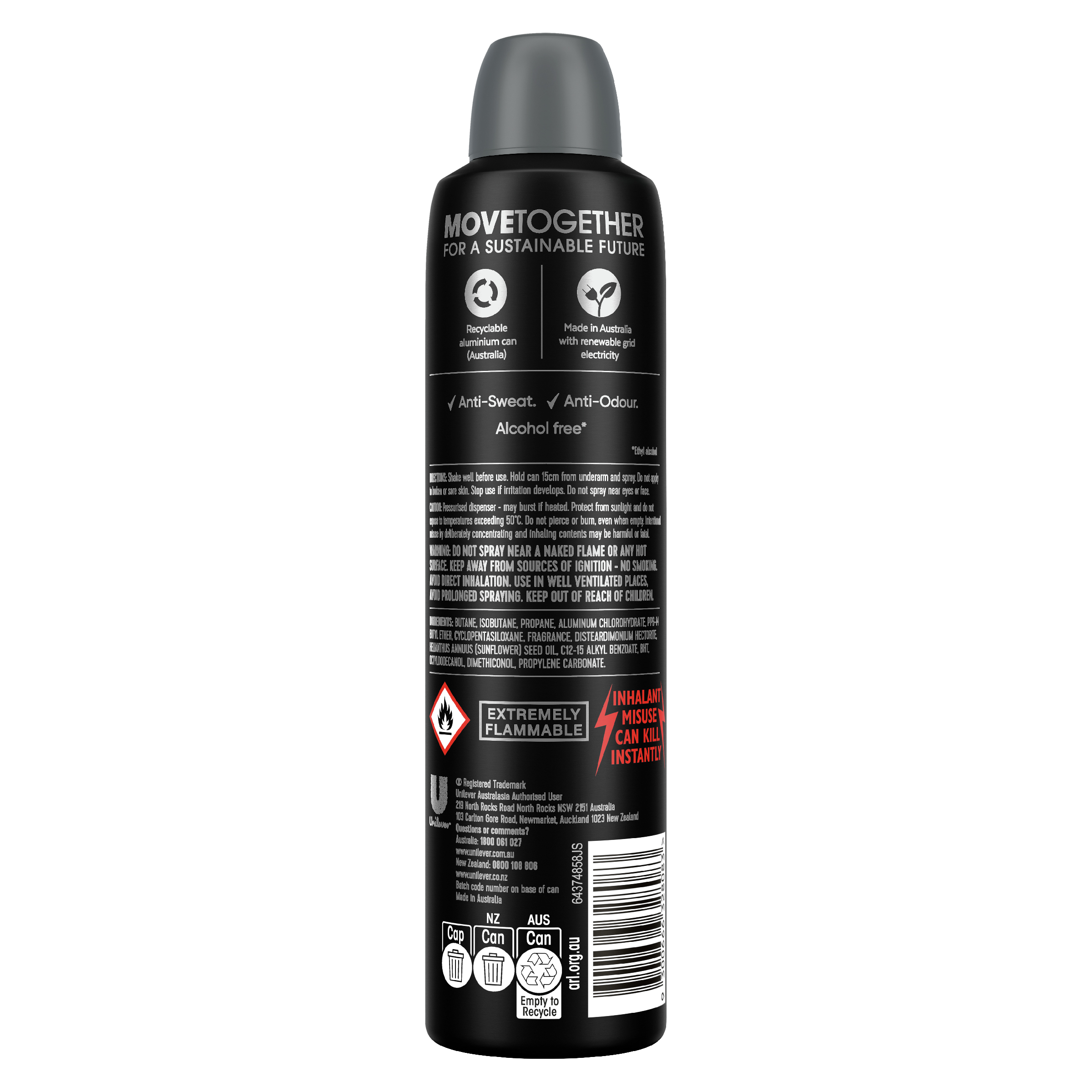 REXONA MEN ANTIPERSPIRANT ORIGINAL 48HR 250ML - Image 2