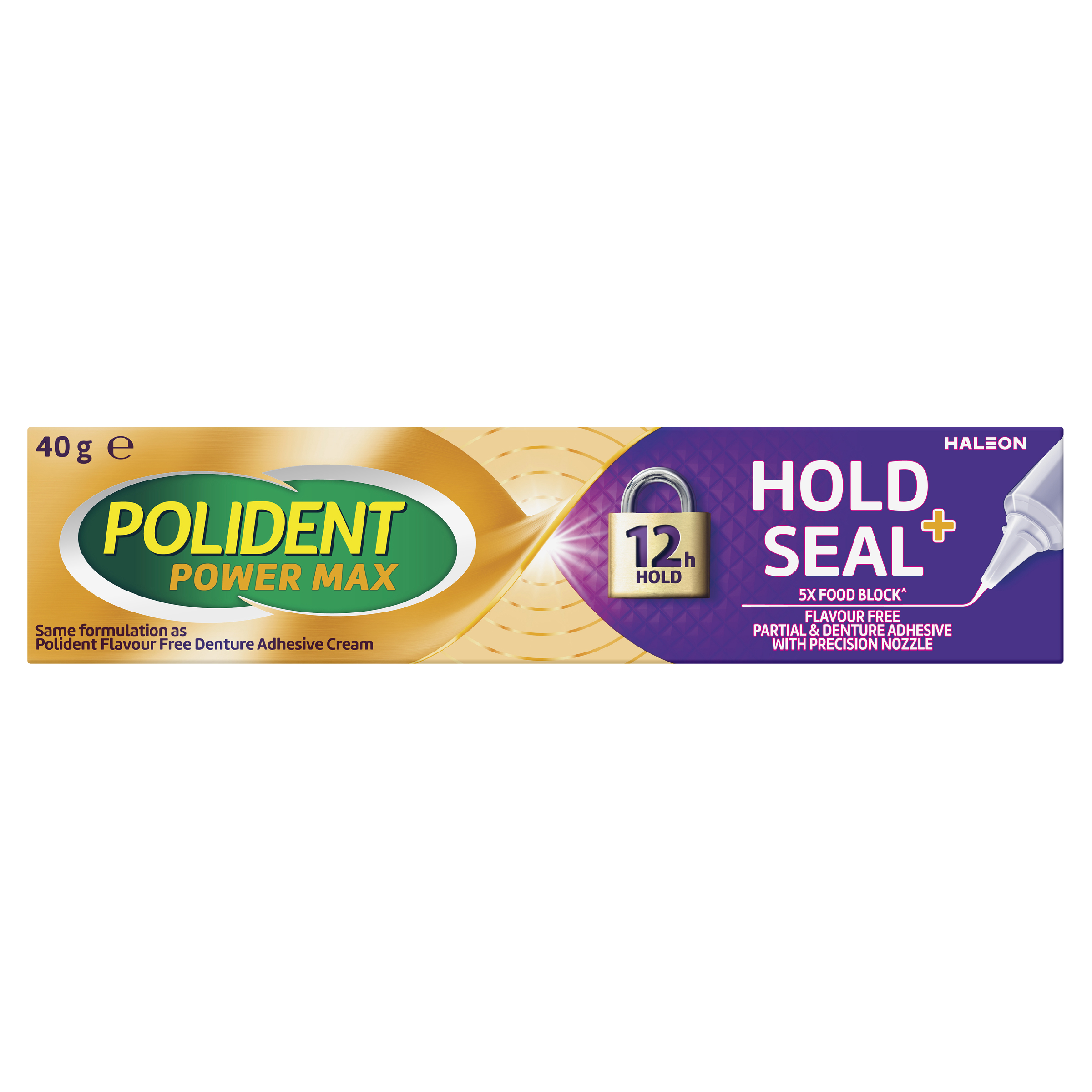 POLIDENT DENTURE ADHESIVE HOLD & SEAL CREAM 40G - Image 5