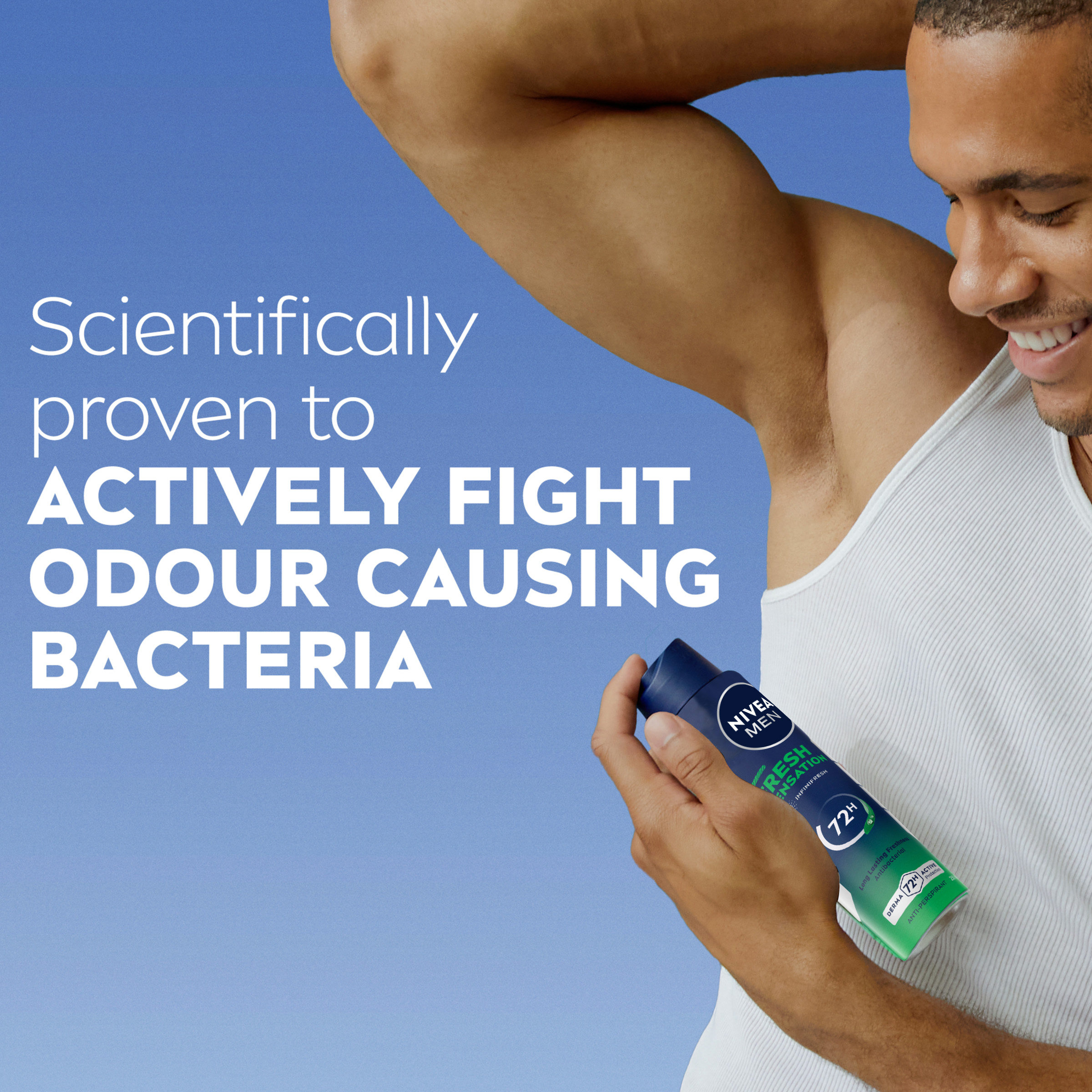 NIVEA MEN DEODORANT FRESH SENSATION 72HR 250ML - Image 4