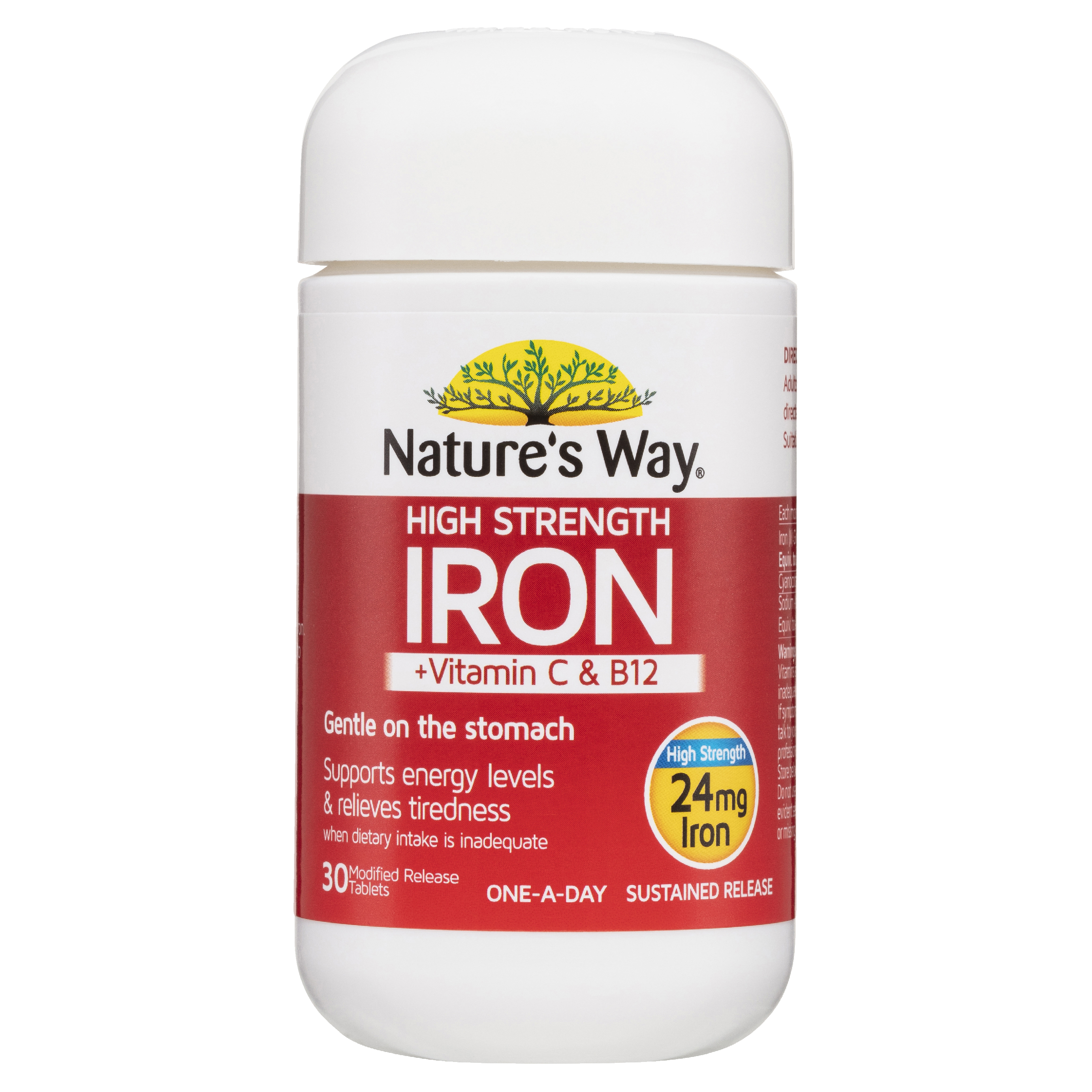 NATURES WAY HIGH STRENGTH IRON 30 TABLETS