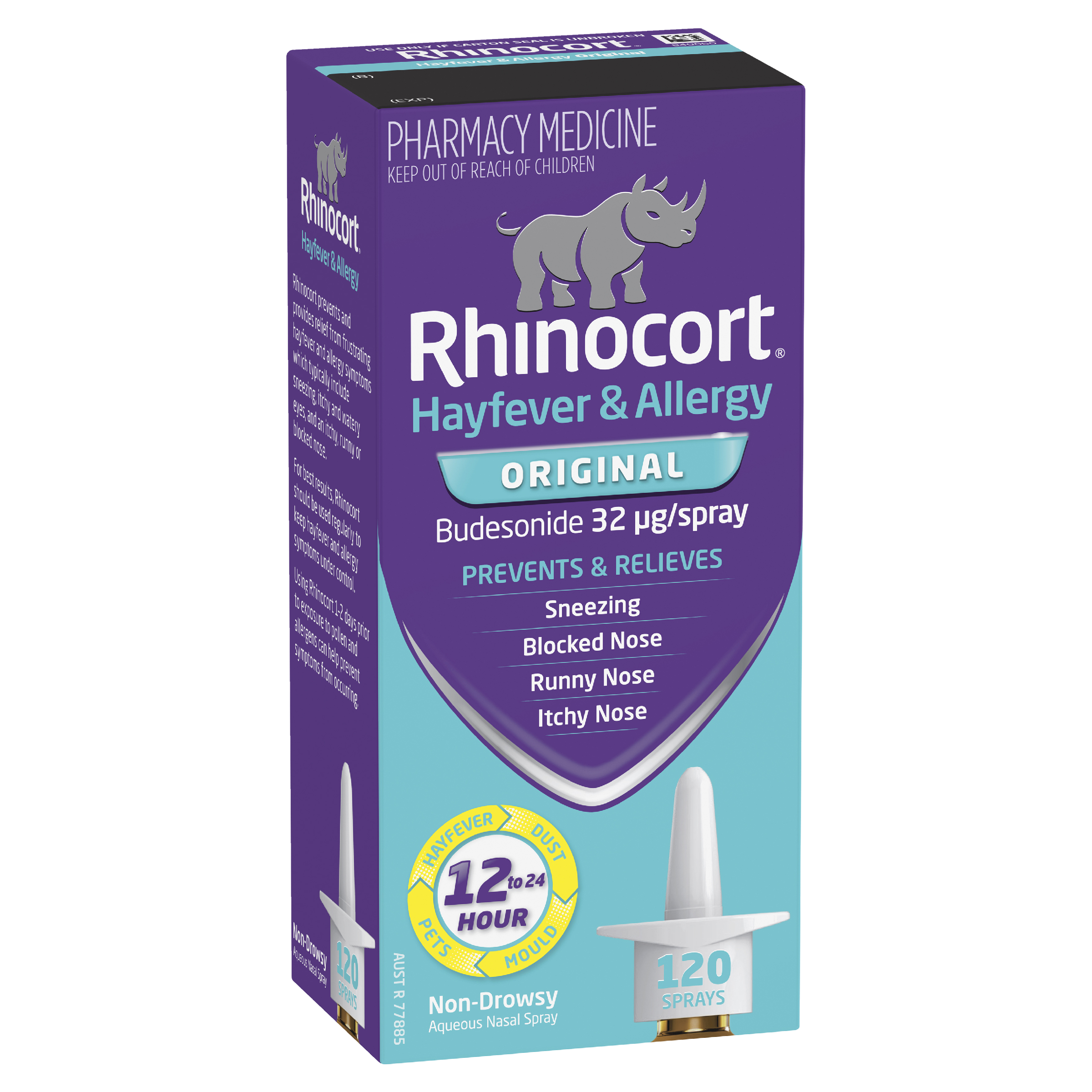 RHINOCORT HAYFEVER PUMP SPRAY 32MCG 120 DOSE