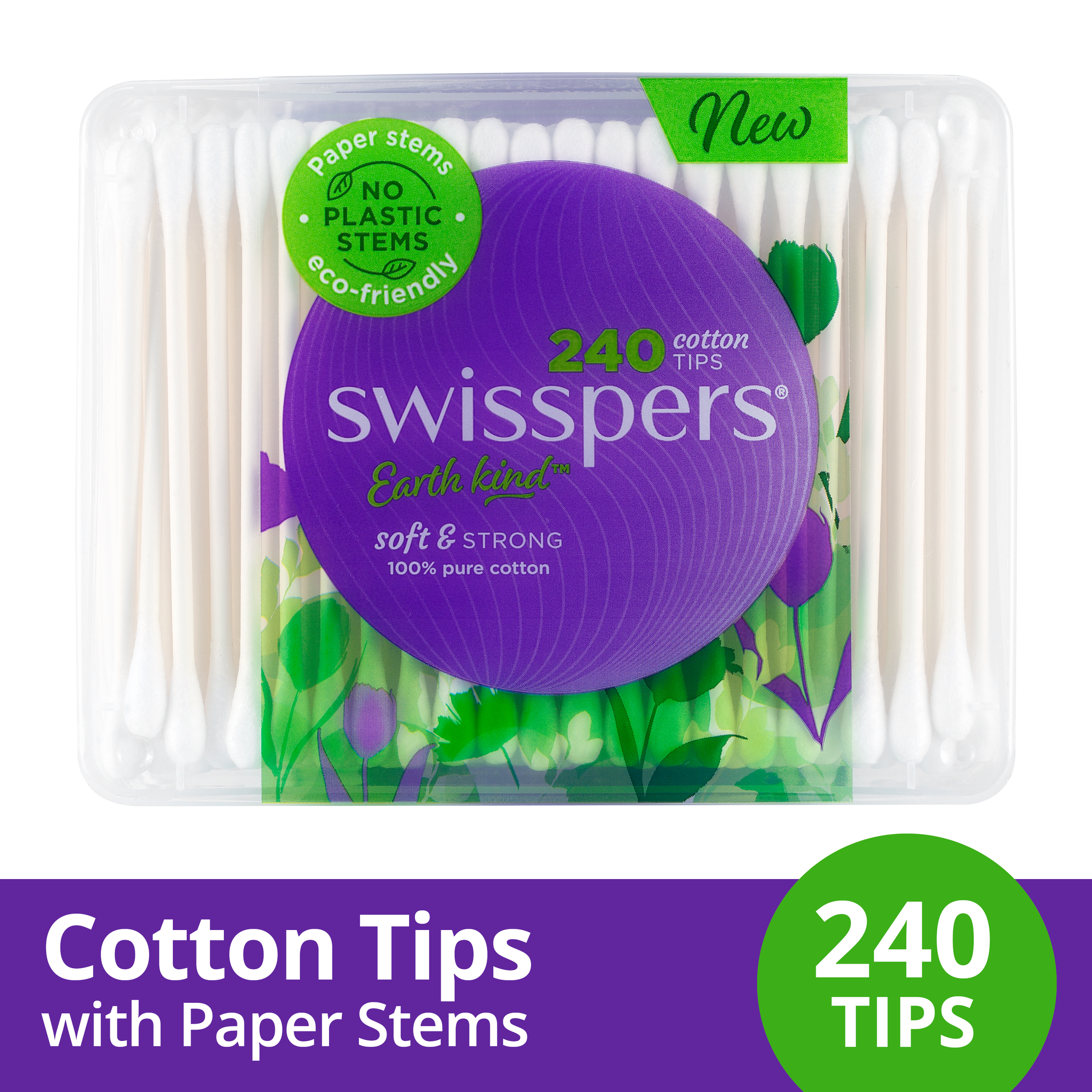 SWISSPERS COTTON TIPS PAPER STEMS 240 PACK - Image 5