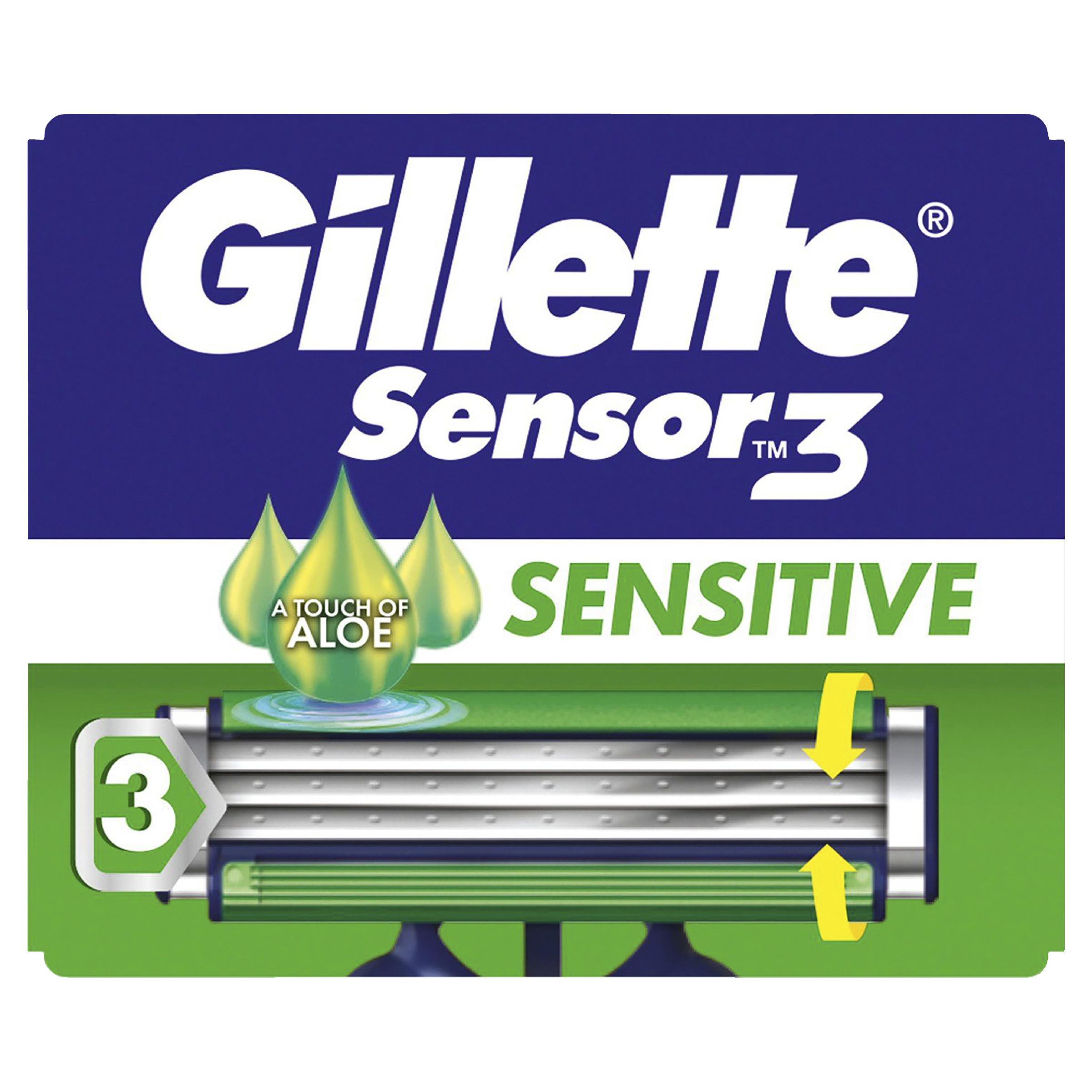 GILLETTE SENSOR 3 SENSITIVE DISPOSABLE RAZORS 4 PACK