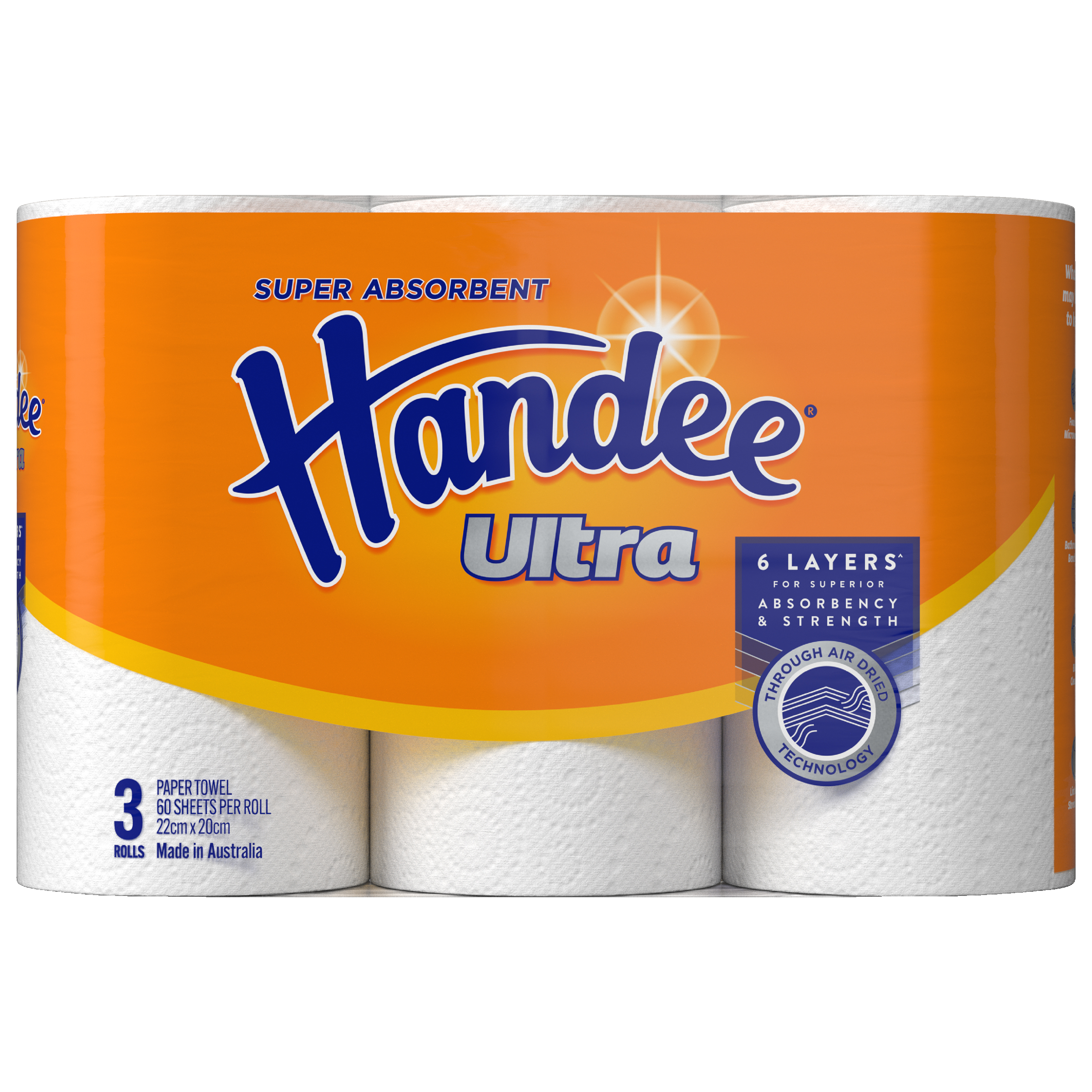 HANDEE SORBENT PAPER TOWEL ULTRA  3 PACK - Image 2