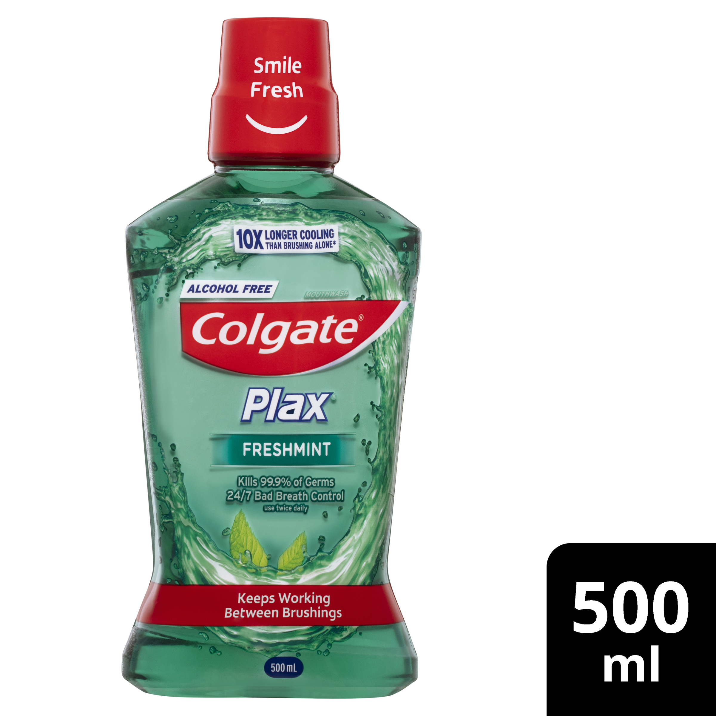 COLGATE MOUTHWASH PLAX ALCOHOL FREE FRESHMINT 500ML - Image 8