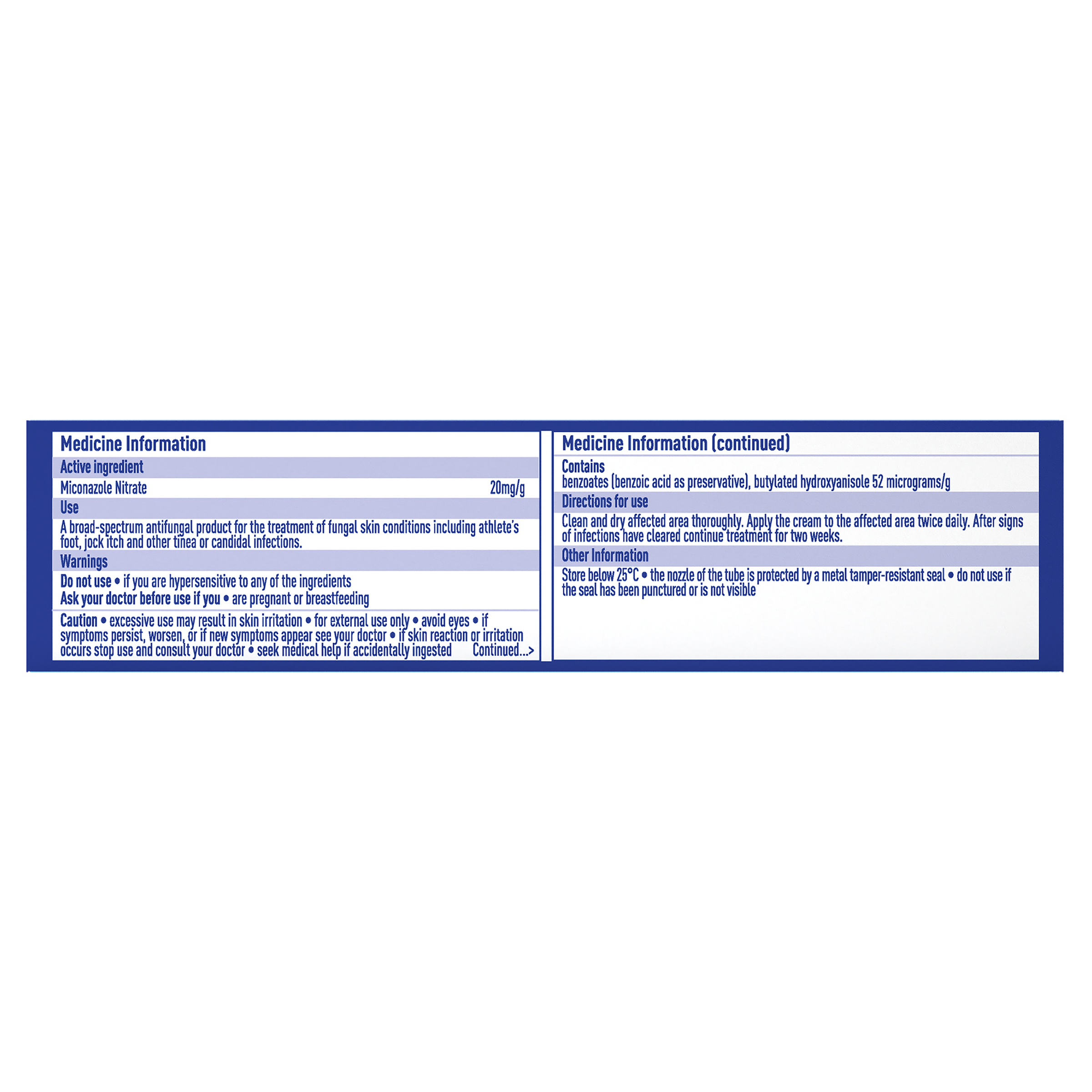 DAKTARIN CREAM FOR ATHLETES FOOT 30G - Image 2