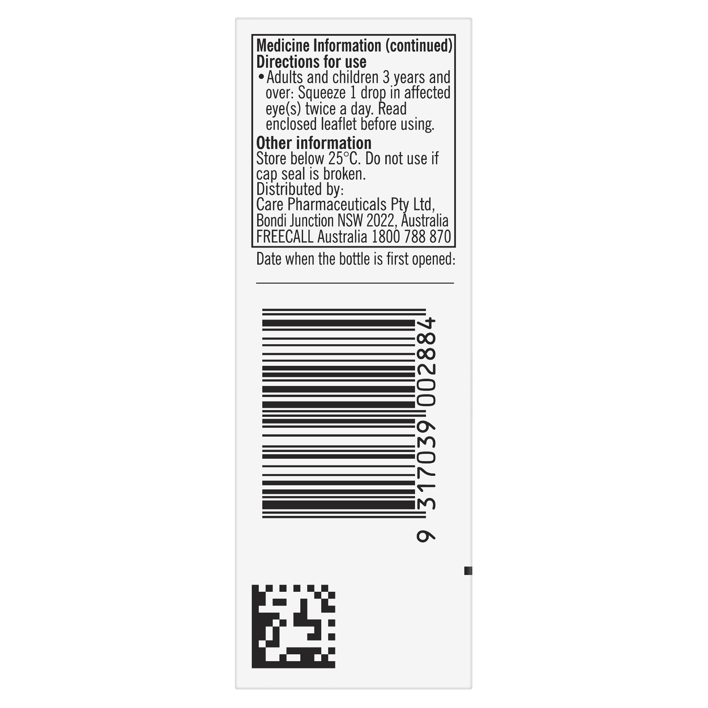 ZADITEN ALLERGY EYE DROPS 5ML - Image 4