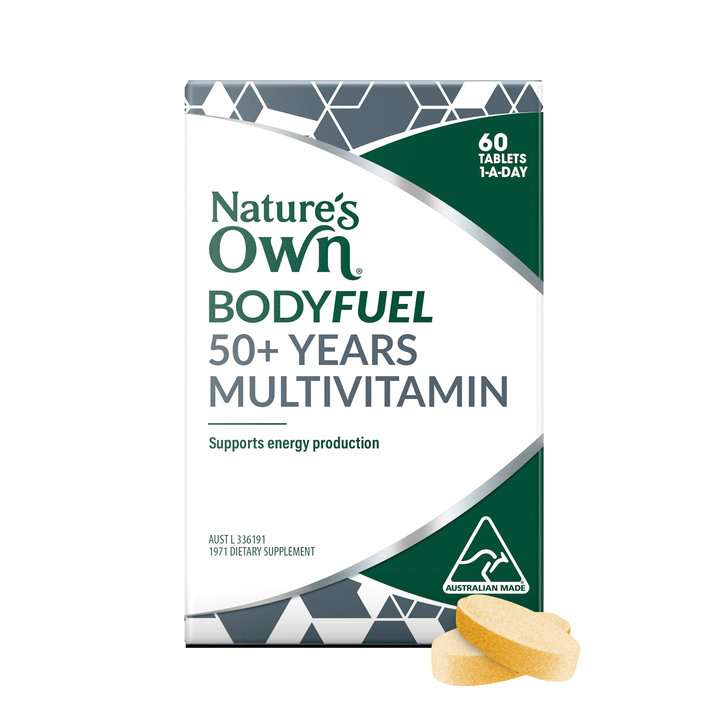 NATURES OWN BODY FUEL 50+ MULTIVITAMINS 60 TABLETS - Image 11