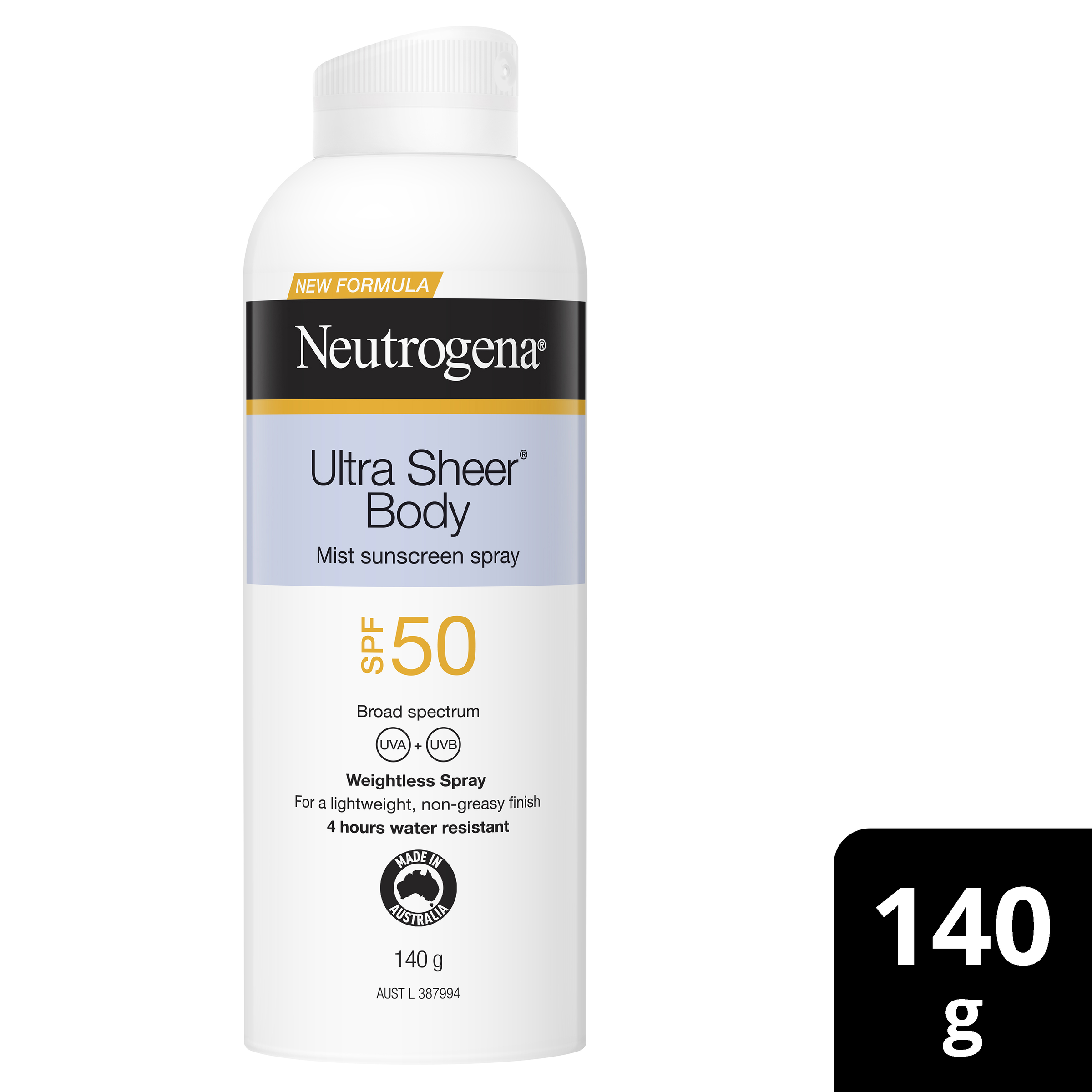 NEUTROGENA SUN ULTRA SHEER SUNSCREEN MIST SPF50+ 140G - Image 5